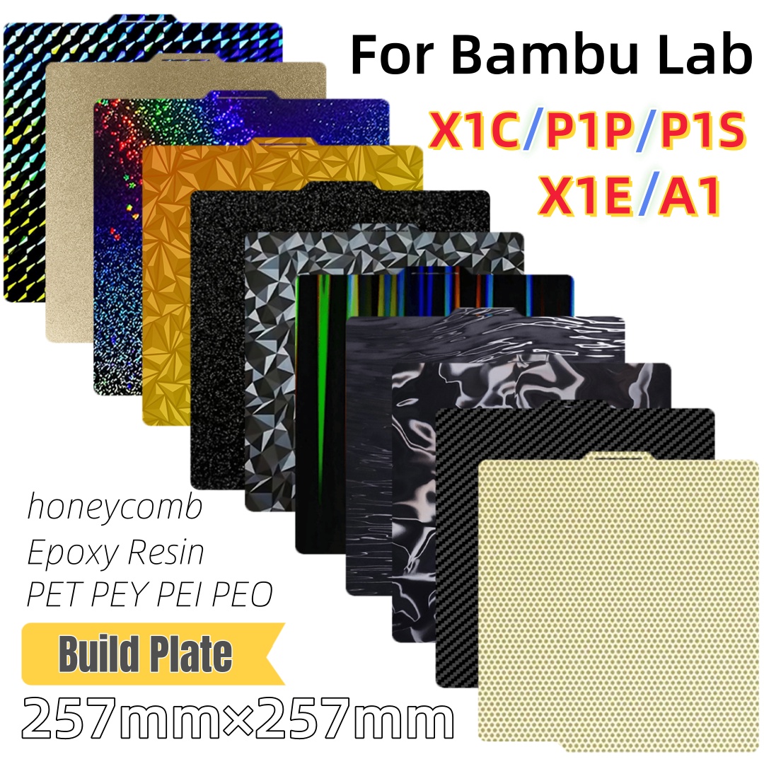 Bauplatte 257x257 Federstahlbl – 3D Printing Bambu Lab Bewertung und Preis